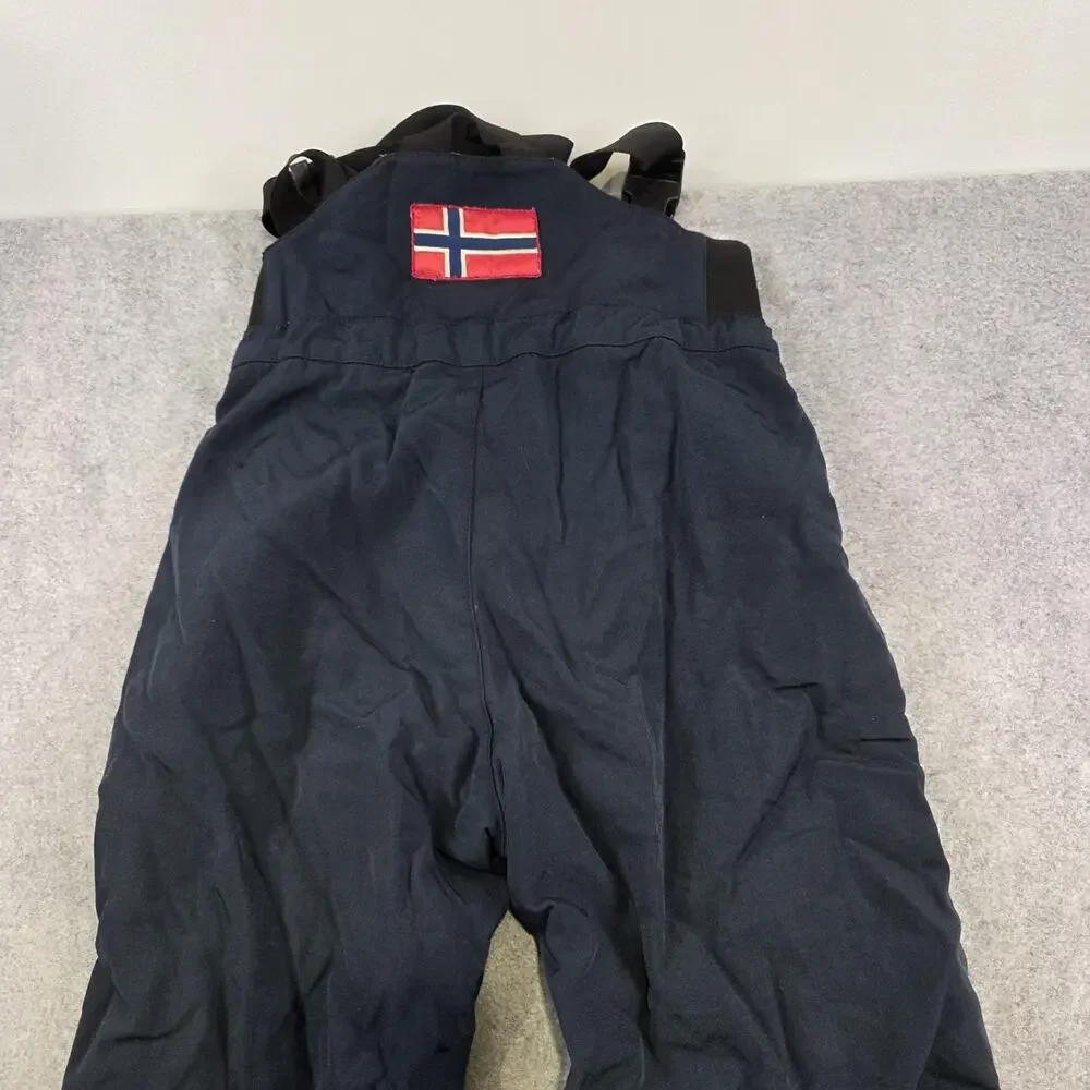 Napapijri Geographic Snow Pants Mens Small Blue Insulated Ski‎ Bib Suspenders
